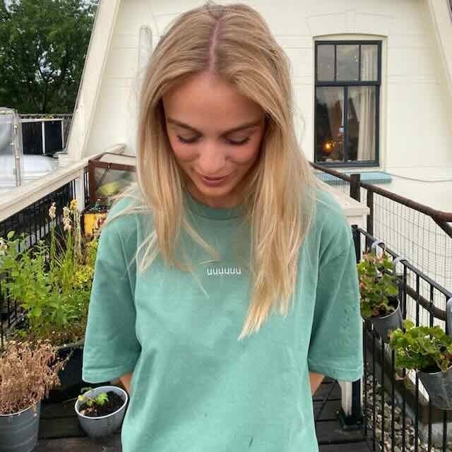 T-shirt UUUUUU Saliegroen