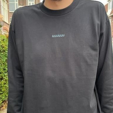 T-shirt UUUUUU zwart LongSleeve